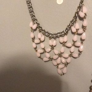 Pink earth stone jewel 💎 necklace